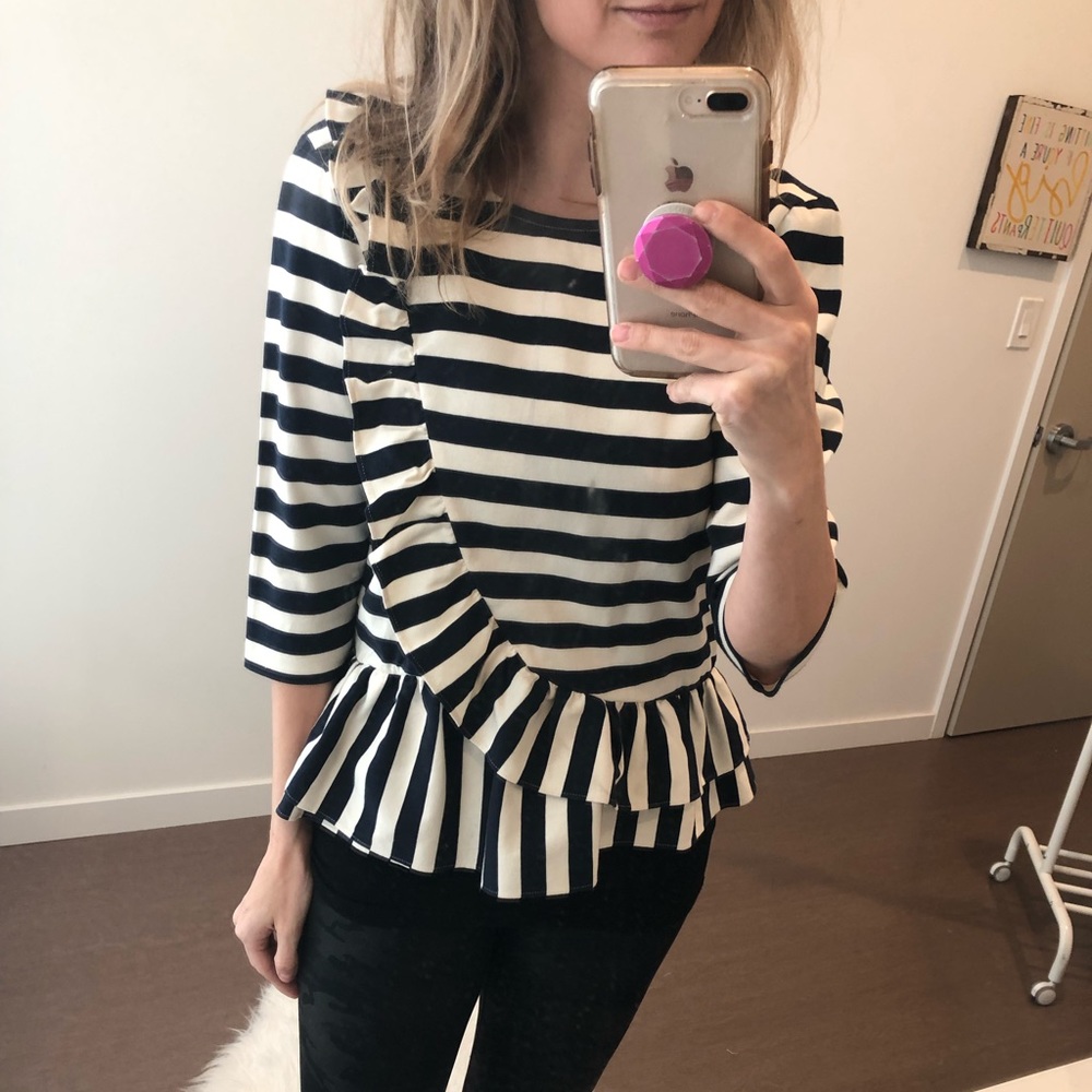 J.Crew Size Small Ruffle Top